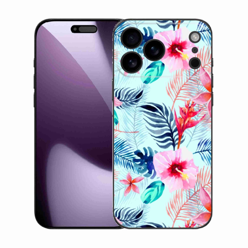 Gélový kryt mmCase na iPhone 17 Pro Max - kvety