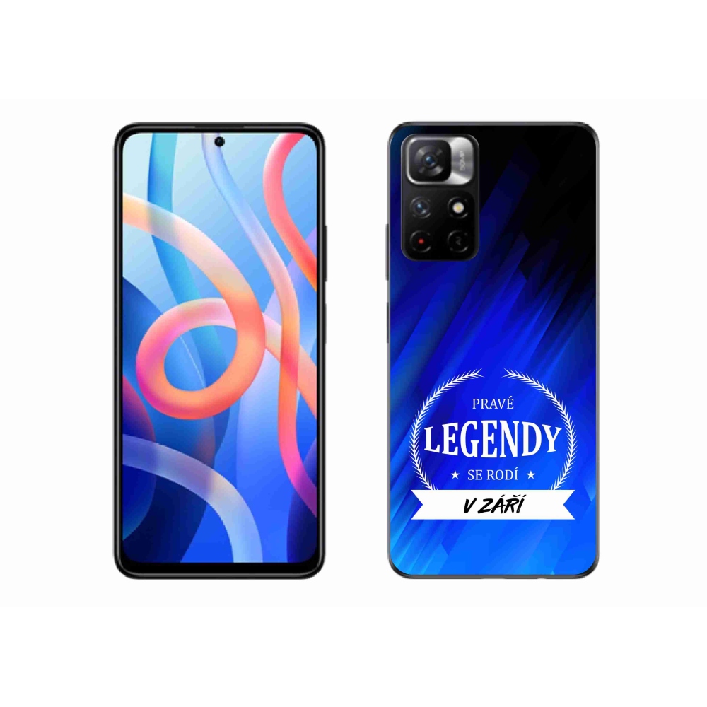 Gélový kryt mmCase na Xiaomi Redmi Note 11S 5G - legendy v septembri modré pozadie