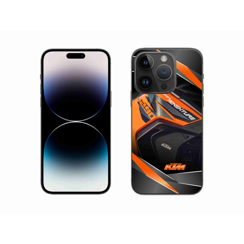 Gélový kryt mmCase na iPhone 14 Pro 6.1 - motorka ktm