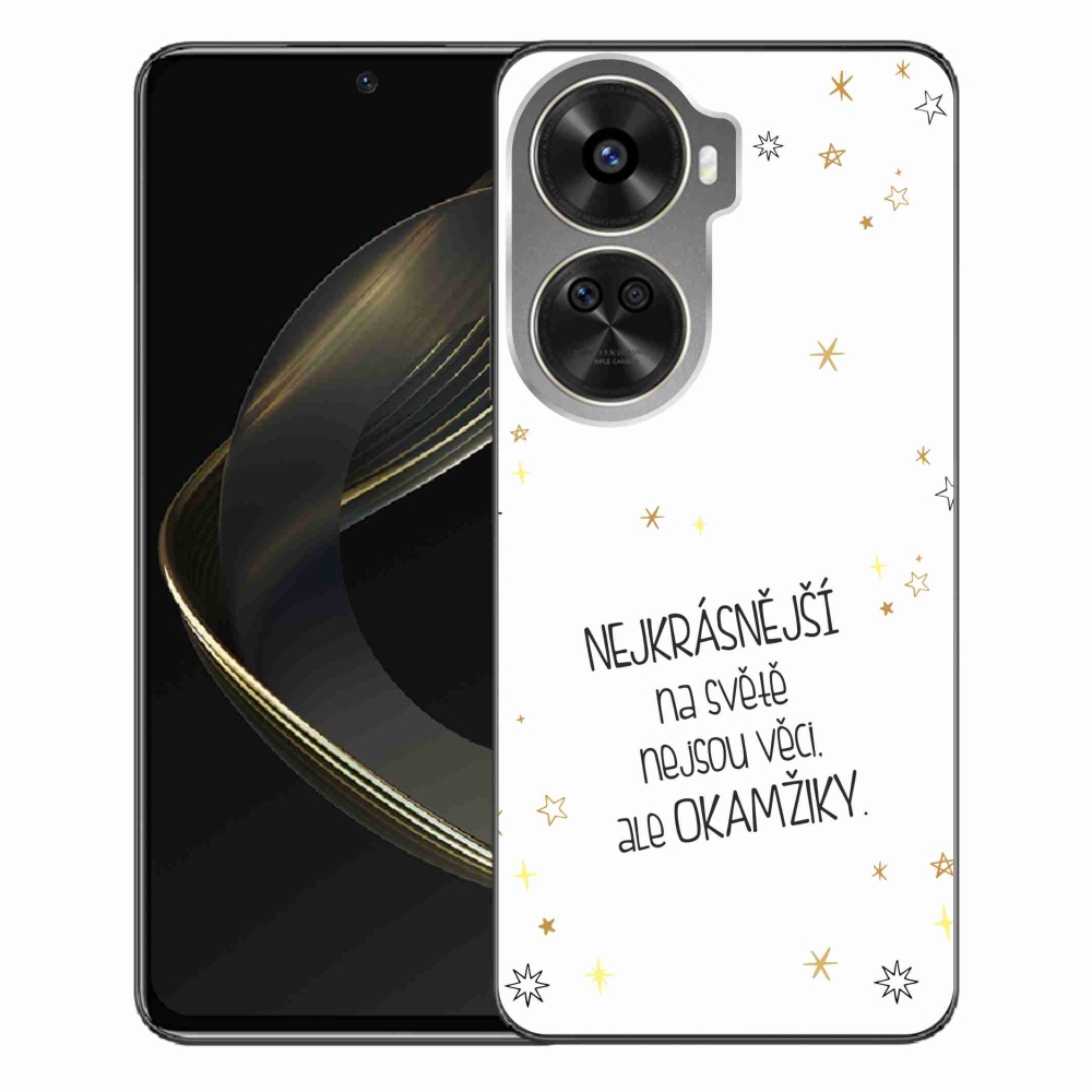 Gélový kryt mmCase na Huawei Nova 12 SE - citát 4 biele pozadie