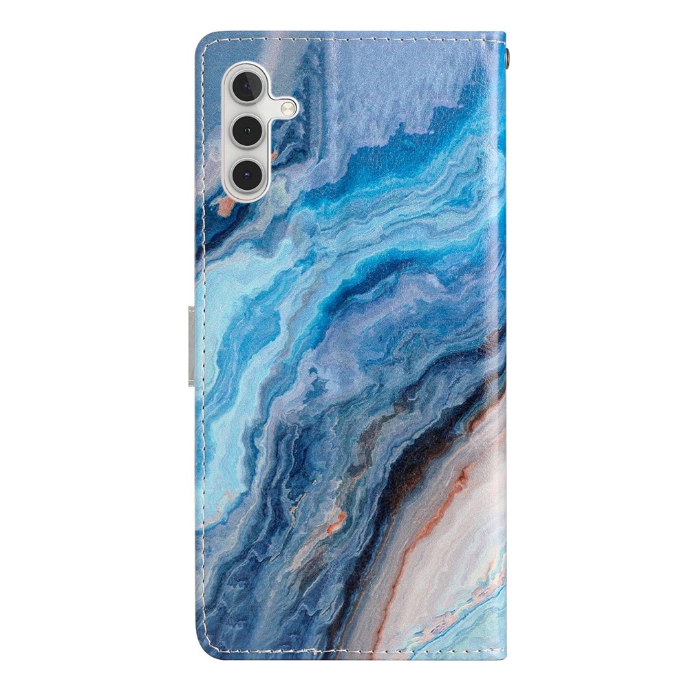 Unique knižkové púzdro na Samsung Galaxy S25 FE - modrý mramor