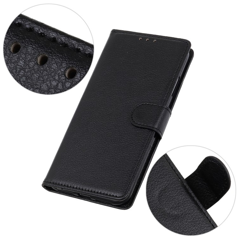 Litchie knižkové púzdro pre Xiaomi 15 Ultra - čierne