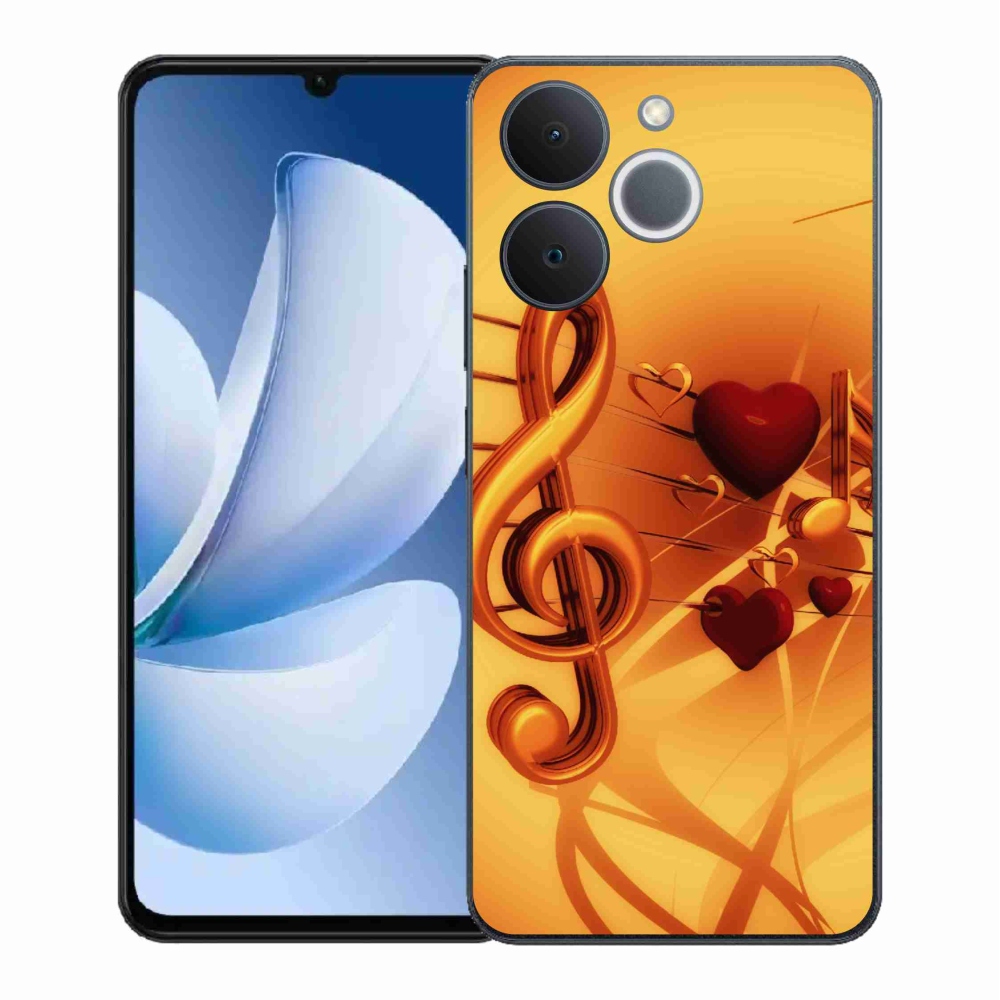 Gélový kryt mmCase na Realme Note 70T - noty
