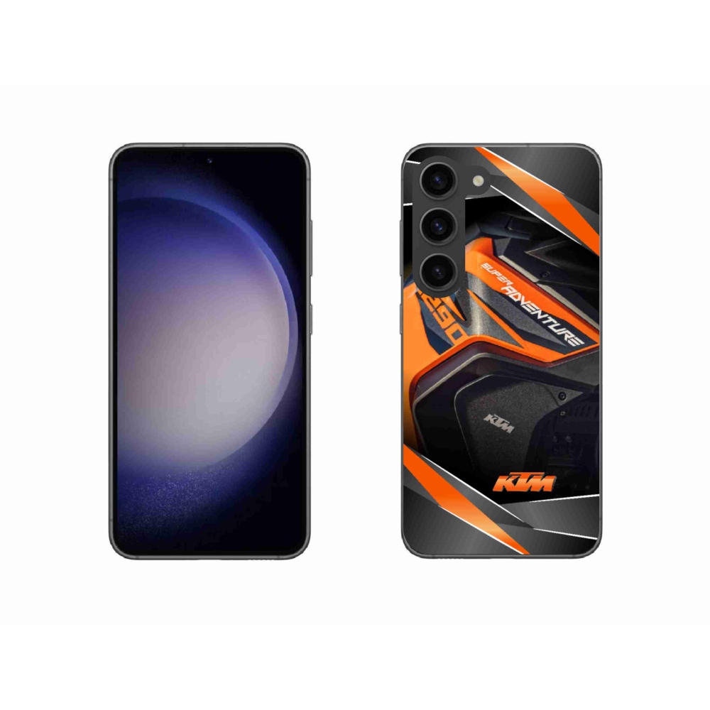 Gélový kryt mmCase na Samsung Galaxy S23 5G - motorka ktm