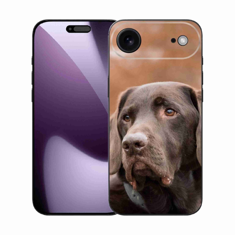 Gélový kryt mmCase na iPhone 17 Air - hnedý labrador