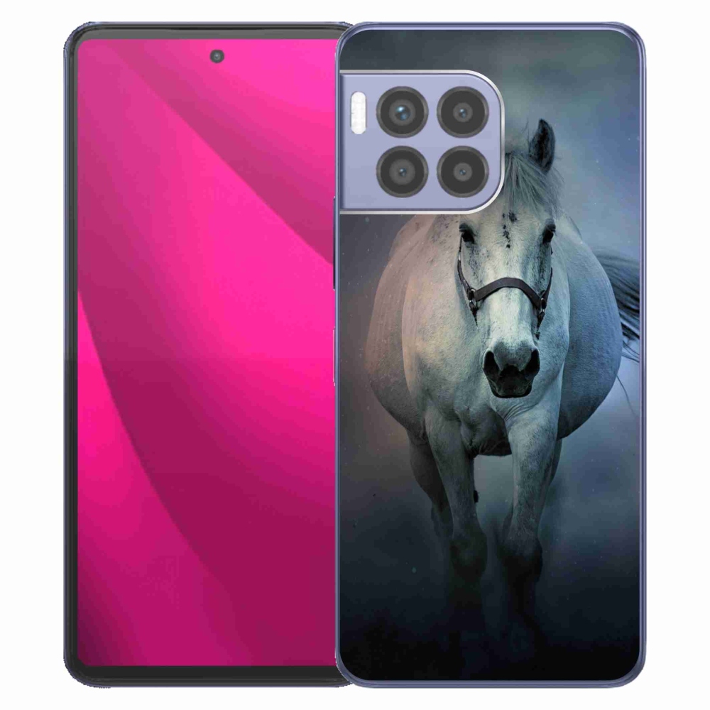Gélový kryt mmCase na T-Mobile T Phone 2 Pro - bežiaci biely kôň