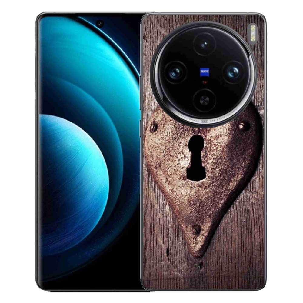 Gélový kryt mmCase na Vivo X100 Pro 5G - zámok v tvare srdca