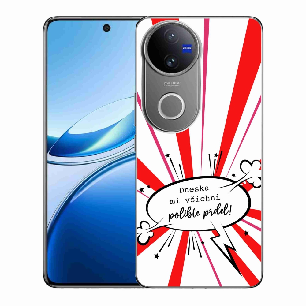 Gélový kryt mmCase na Vivo V50 5G - vtipný text 15 biele pozadie