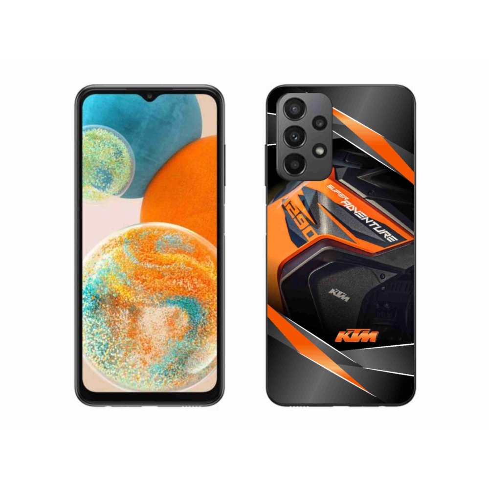 Gélový kryt mmCase na Samsung Galaxy A23 4G/5G - motorka ktm