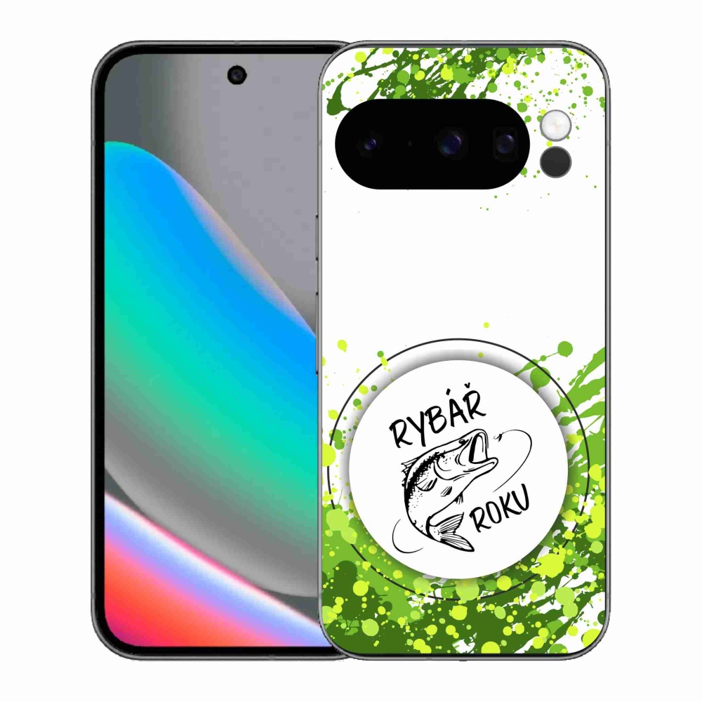 Gélový kryt mmCase na Google Pixel 10 Pro - rybár roka biele pozadie