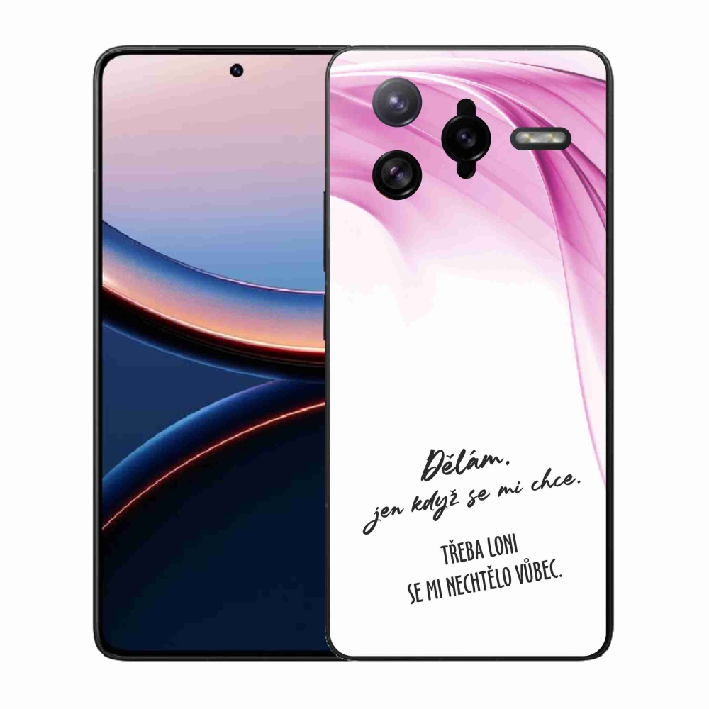 Gélový kryt mmCase na Xiaomi Poco F7 Ultra - vtipný text 12 biele pozadie