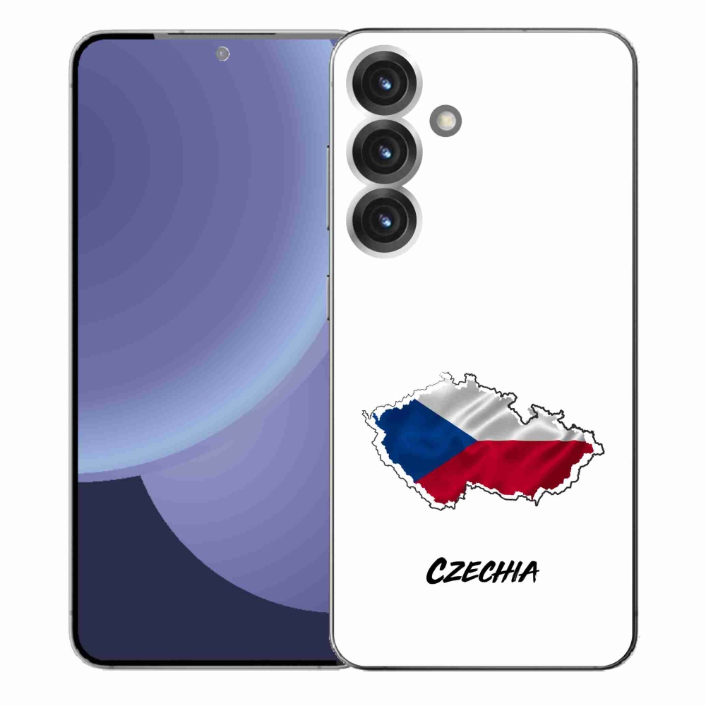 Gélový kryt mmCase na Samsung Galaxy S25+ - Czechia biele pozadie