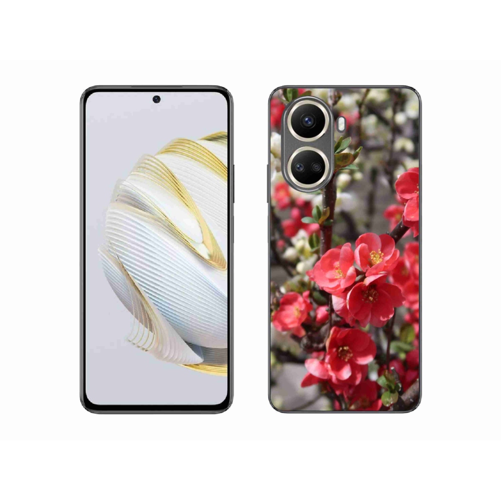 Gélový kryt mmCase na Huawei Nova 10 SE - červené kvety