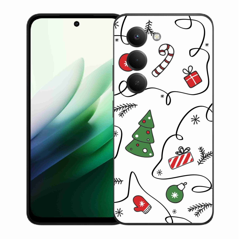 Gélový kryt mmCase na Xiaomi Redmi 15 5G (169mm) - vianočné motívy