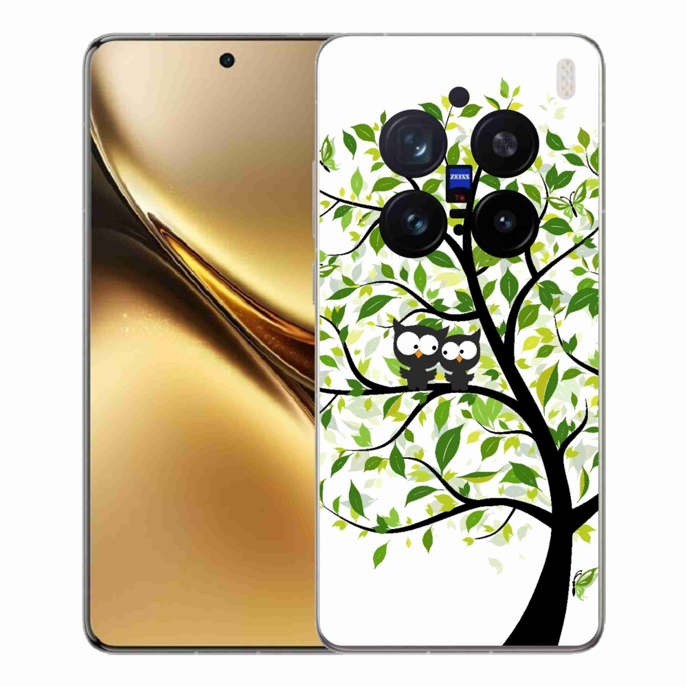 Gélový kryt mmCase na Vivo X200 Pro 5G - malej sovy na strome