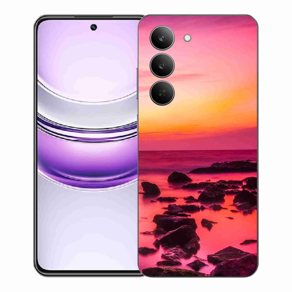 Gélový kryt mmCase na Realme 14x 5G - more a žiara