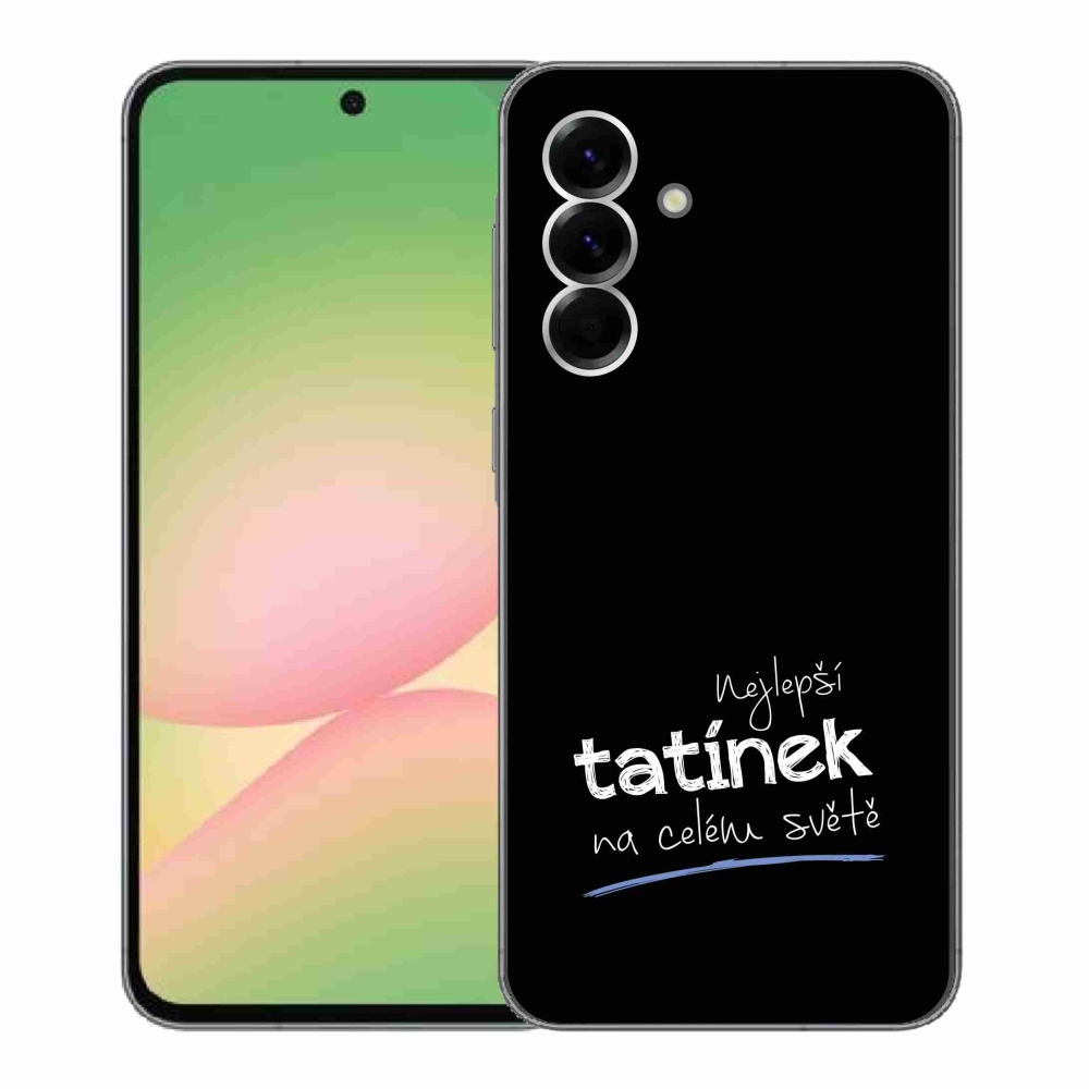 Gélový kryt mmCase na Samsung Galaxy A56 5G - najlepší otecko 4 čierne pozadie