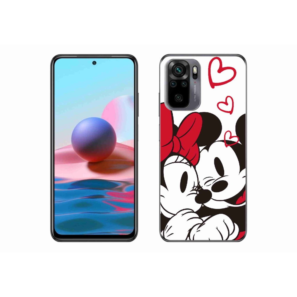 Gélový kryt mmCase na Xiaomi Redmi Note 10 4G - minnie a mickey