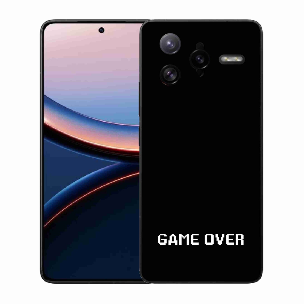 Gélový kryt mmCase na Xiaomi Poco F7 Ultra - game over čierne pozadie