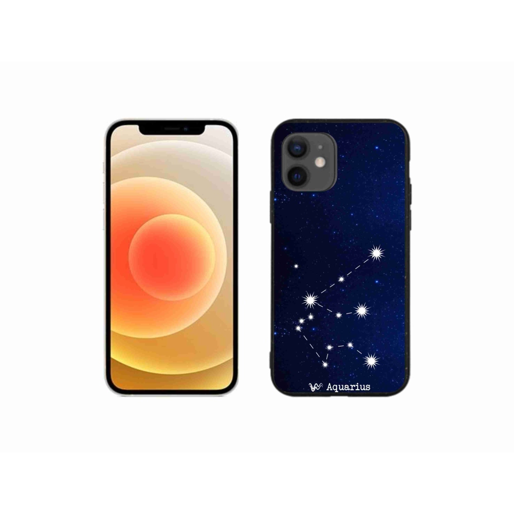Gélový kryt mmCase na iPhone 12 mini - súhvezdie Vodnára