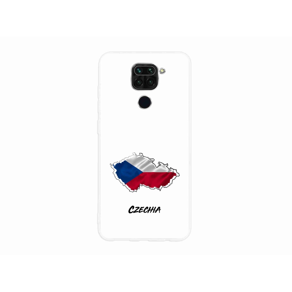 Gélový kryt mmCase na Xiaomi Redmi Note 9 - Czechia biele pozadie