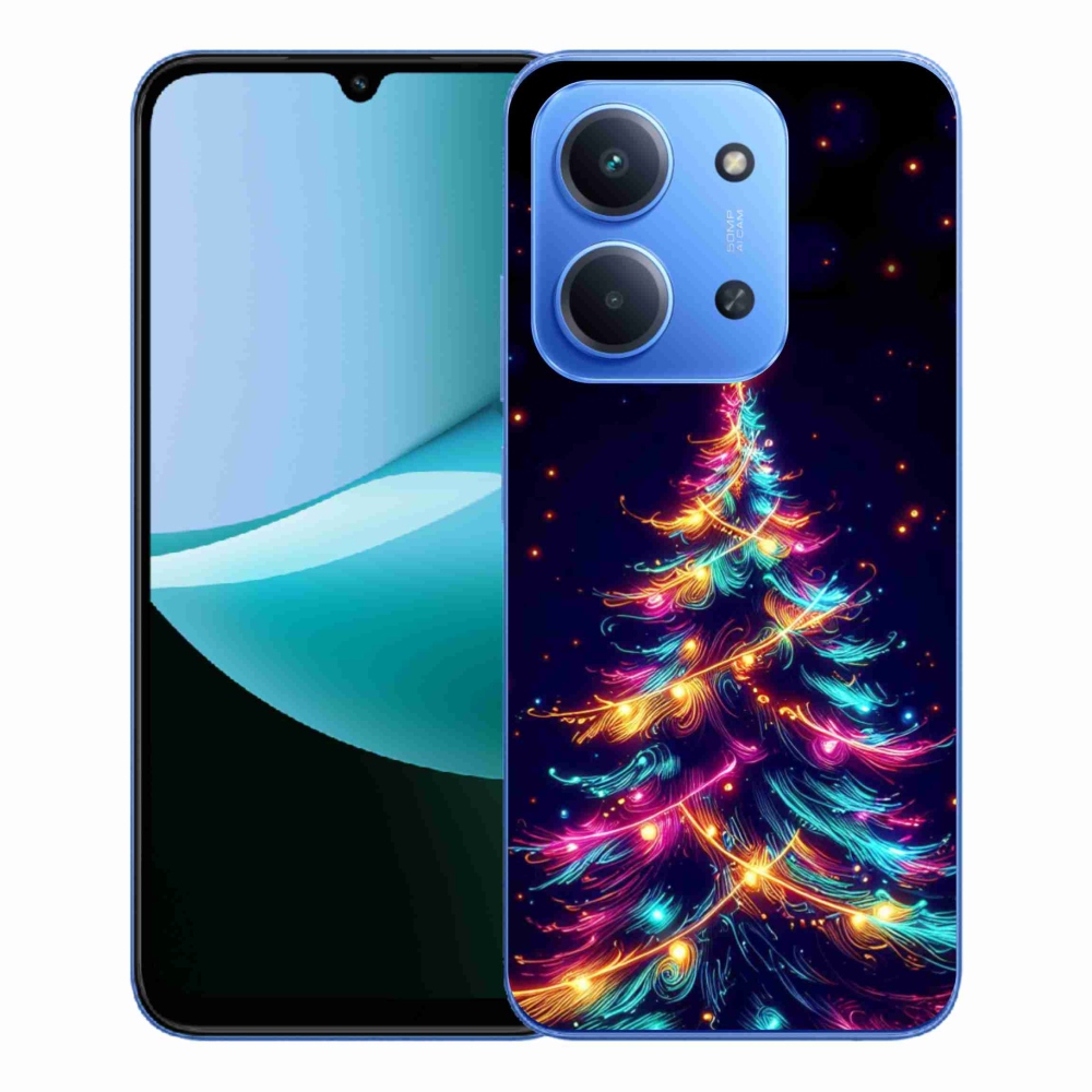 Gélový kryt mmCase na Xiaomi Redmi 15C 4G/5G (173mm) - neónový vianočný stromček