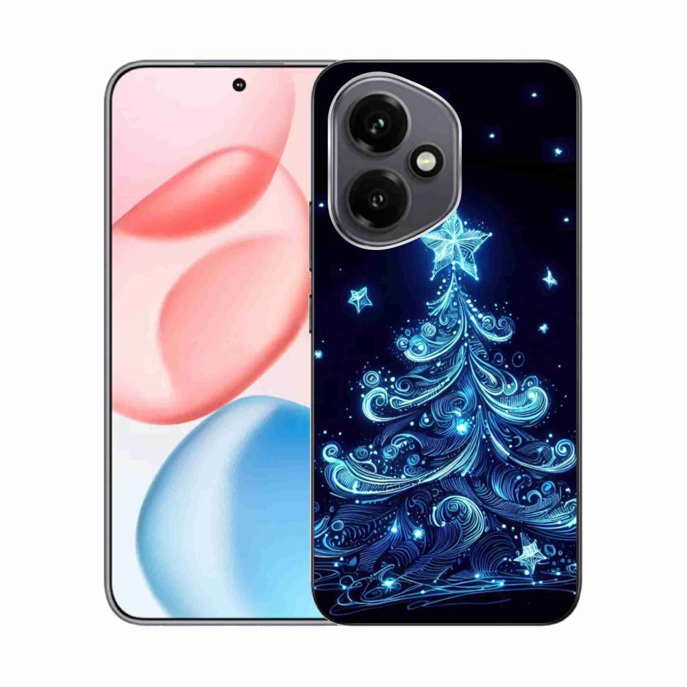 Gélový kryt mmCase na Honor 400 - neónový vianočný stromček 4
