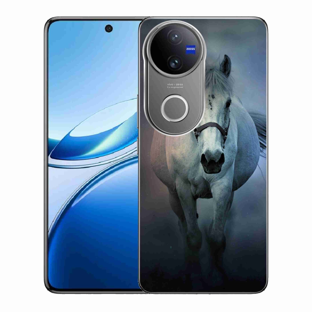 Gélový kryt mmCase na Vivo V50 5G - bežiaci biely kôň