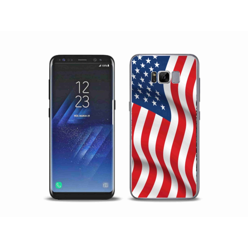 Gélový kryt mmCase na mobil Samsung Galaxy S8 Plus - USA vlajka