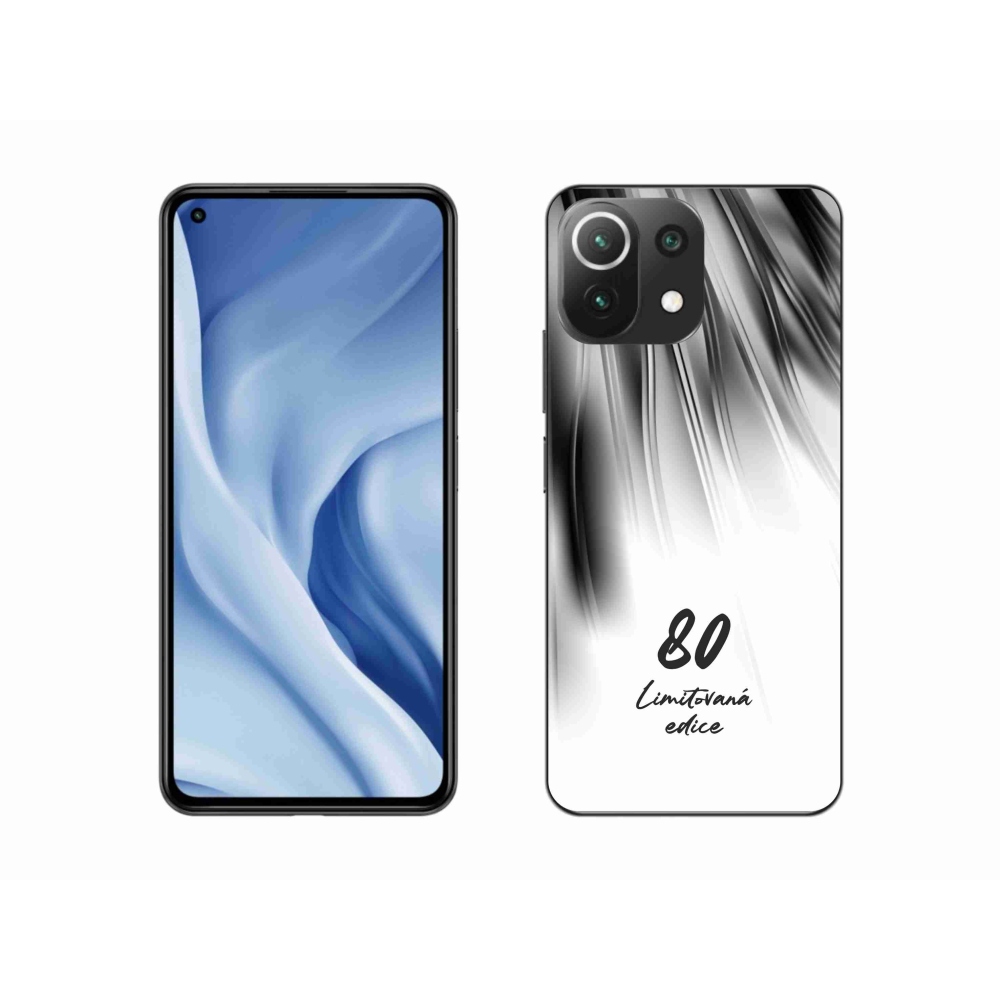 Gélový kryt mmCase na Xiaomi 11 Lite 5G NE - 80 limitovaná edícia biele pozadie