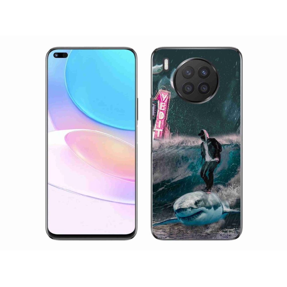 Gelový kryt mmCase na Huawei Nova 8i - žralok