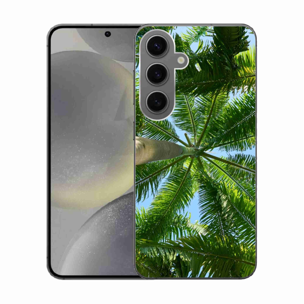 Gélový kryt mmCase na Samsung Galaxy S24 - palmy