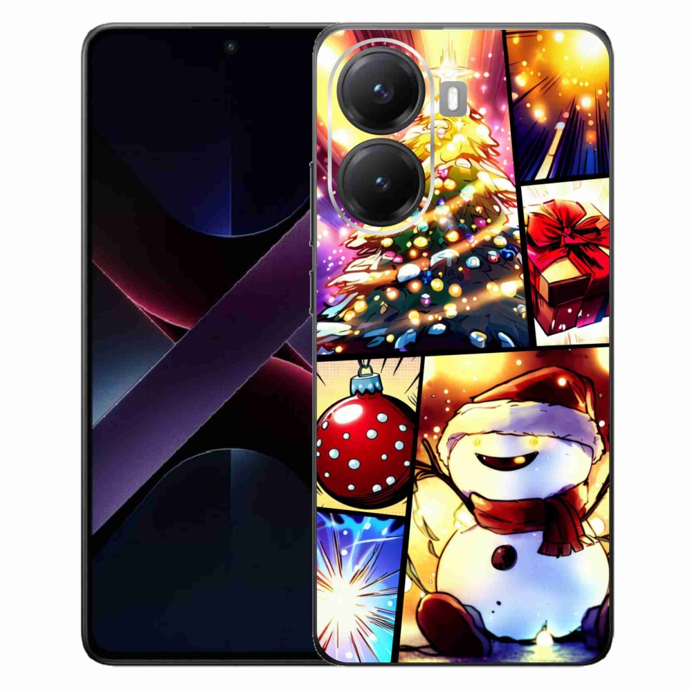 Gélový kryt mmCase na Xiaomi Poco X7 Pro 5G - vianočné motívy 1