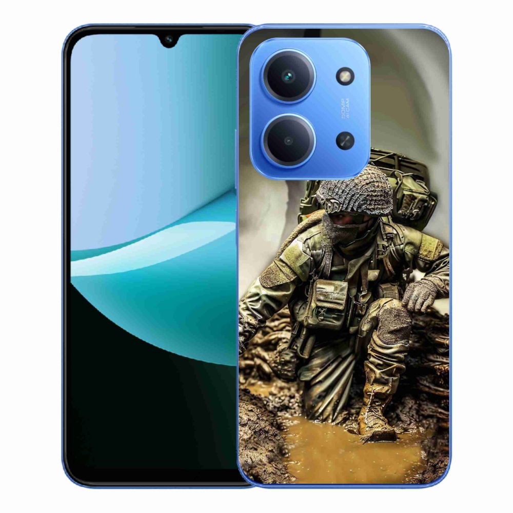 Gélový kryt mmCase na Xiaomi Redmi 15C 4G/5G (173mm) - vojak