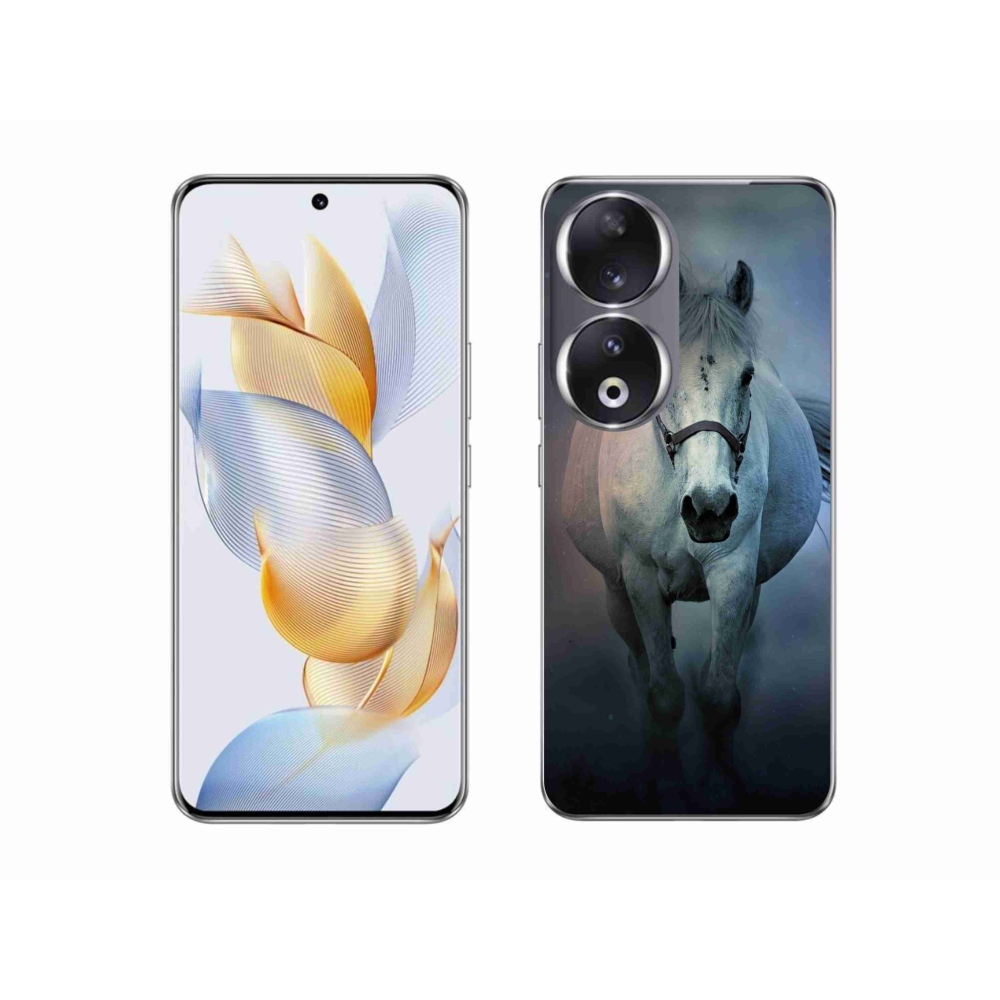 Gélový obal mmCase na Honor 90 - bežiaci biely kôň