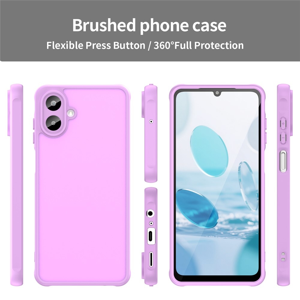 Proof gélový obal s pevným chrbtom na Samsung Galaxy A07 4G - svetlofialový