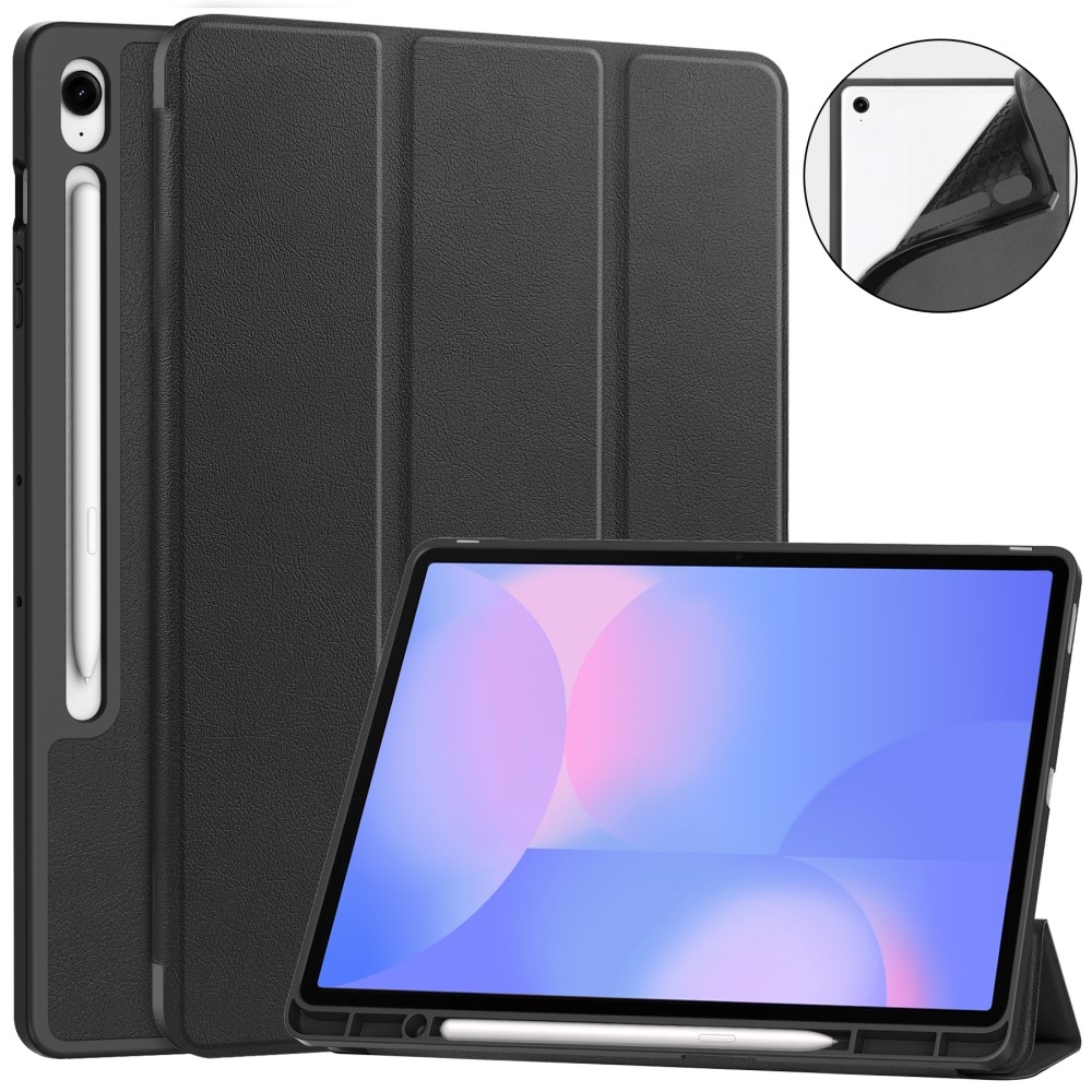 Casy inteligentné zatváracie púzdro na Samsung Galaxy Tab S10 FE+ - čierne