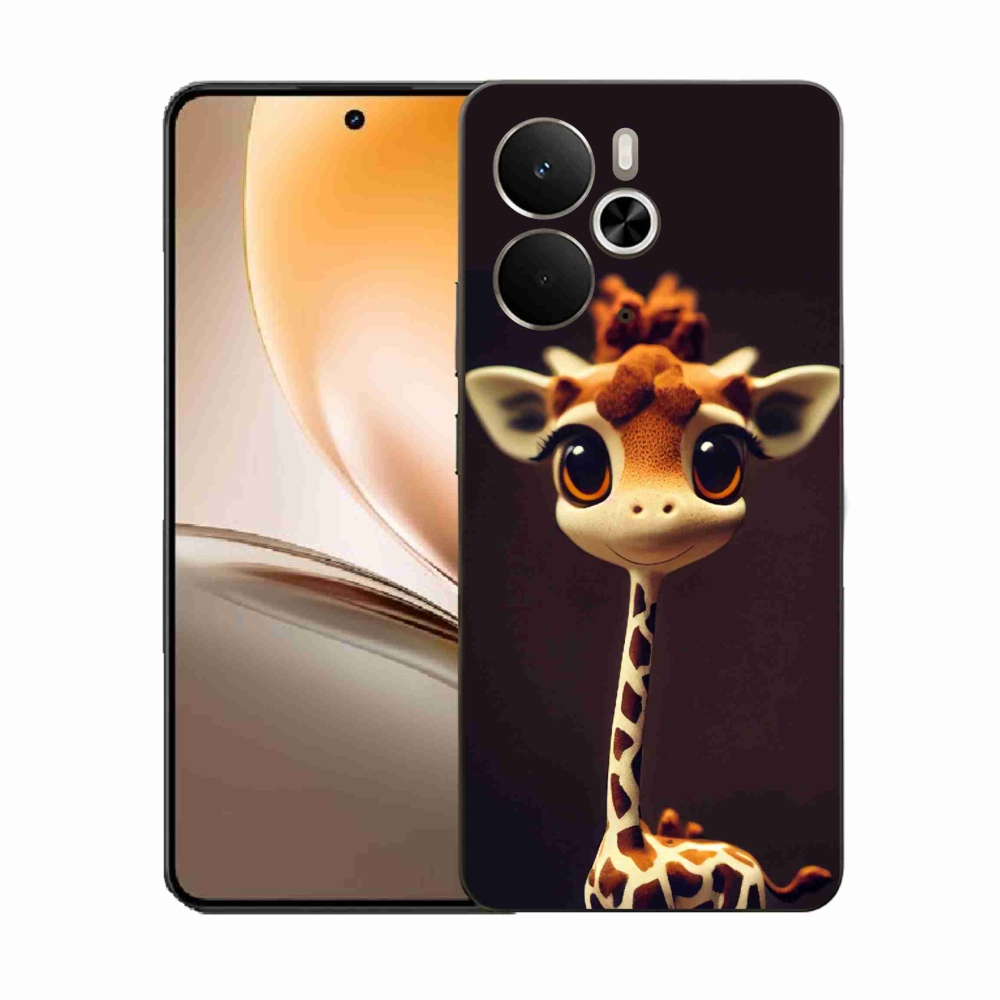 Gélový kryt mmCase na Realme 14 5G - malá žirafa