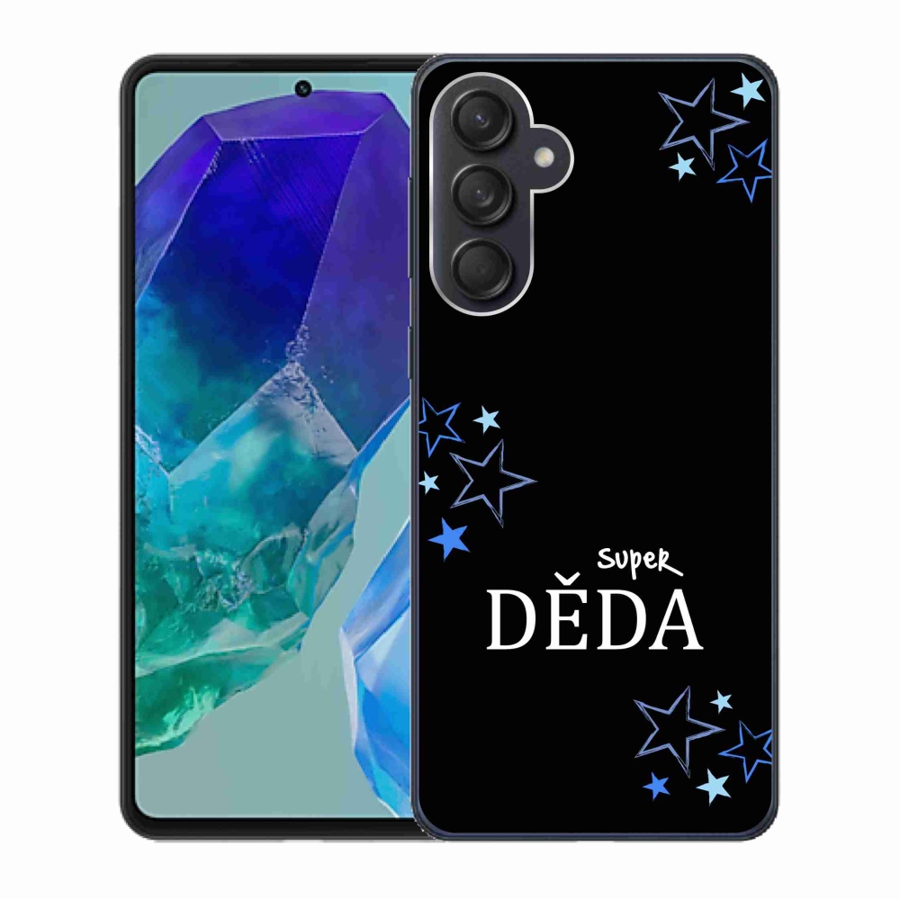 Gélový kryt mmCase na Samsung Galaxy M55 5G - super dedo čierne pozadie