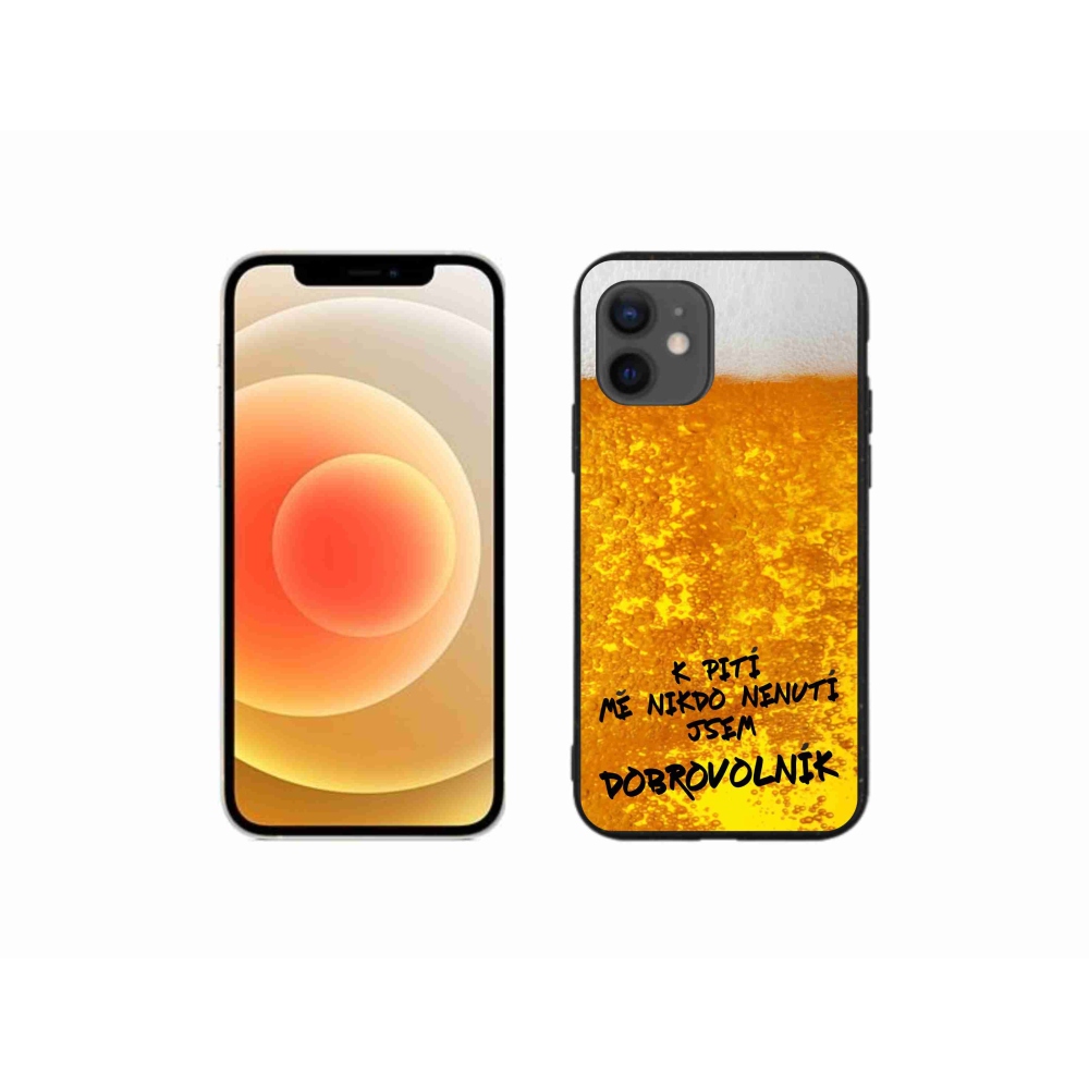 Gélový kryt mmCase na iPhone 12 mini - pivný motív 4