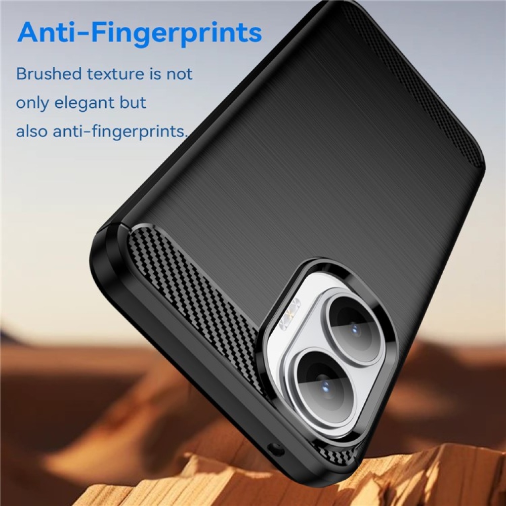 Carbon odolný gélový obal na Xiaomi Poco F7 5G - čierny