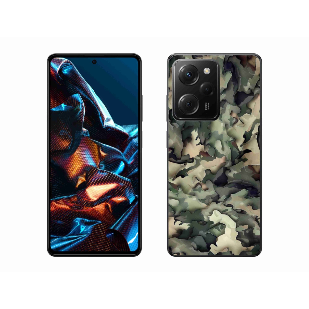 Gélový kryt mmCase na Xiaomi Poco X5 Pro 5G - maskáčový vzor 9