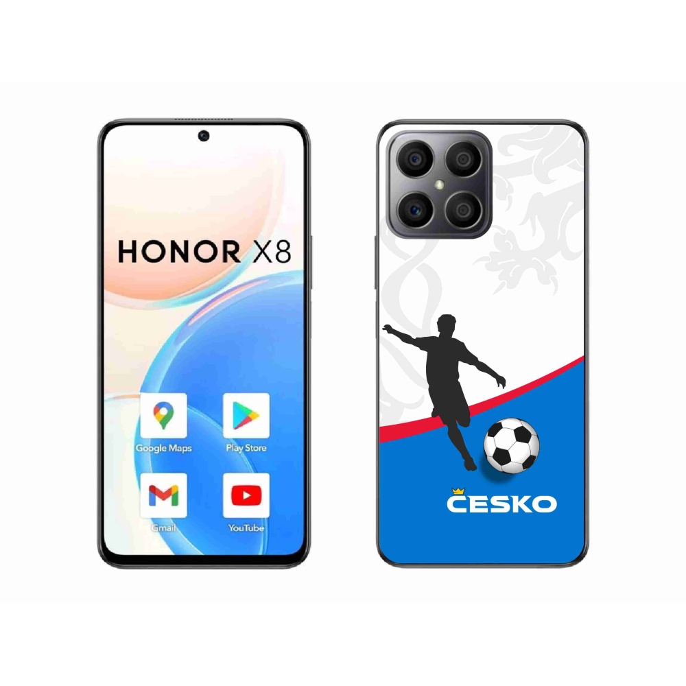 Gélový kryt mmCase na Honor X8 4G - futbal Česko 1