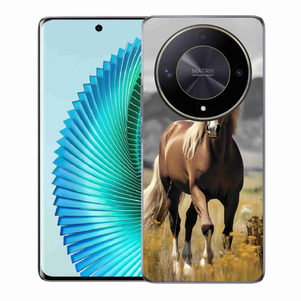 Gélový kryt mmCase na Honor Magic 6 Lite 5G - hnedý kôň 1