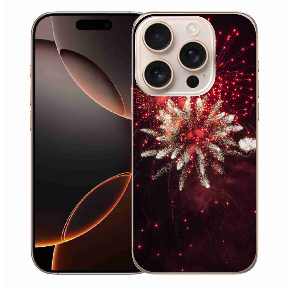 Gélový kryt mmCase na iPhone 16 Pro Max - ohňostroj