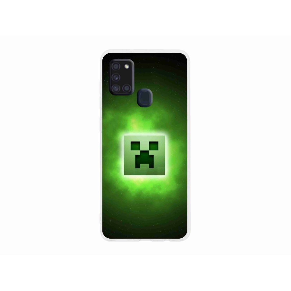 Gélový kryt mmCase na Samsung Galaxy A21s - minecraft