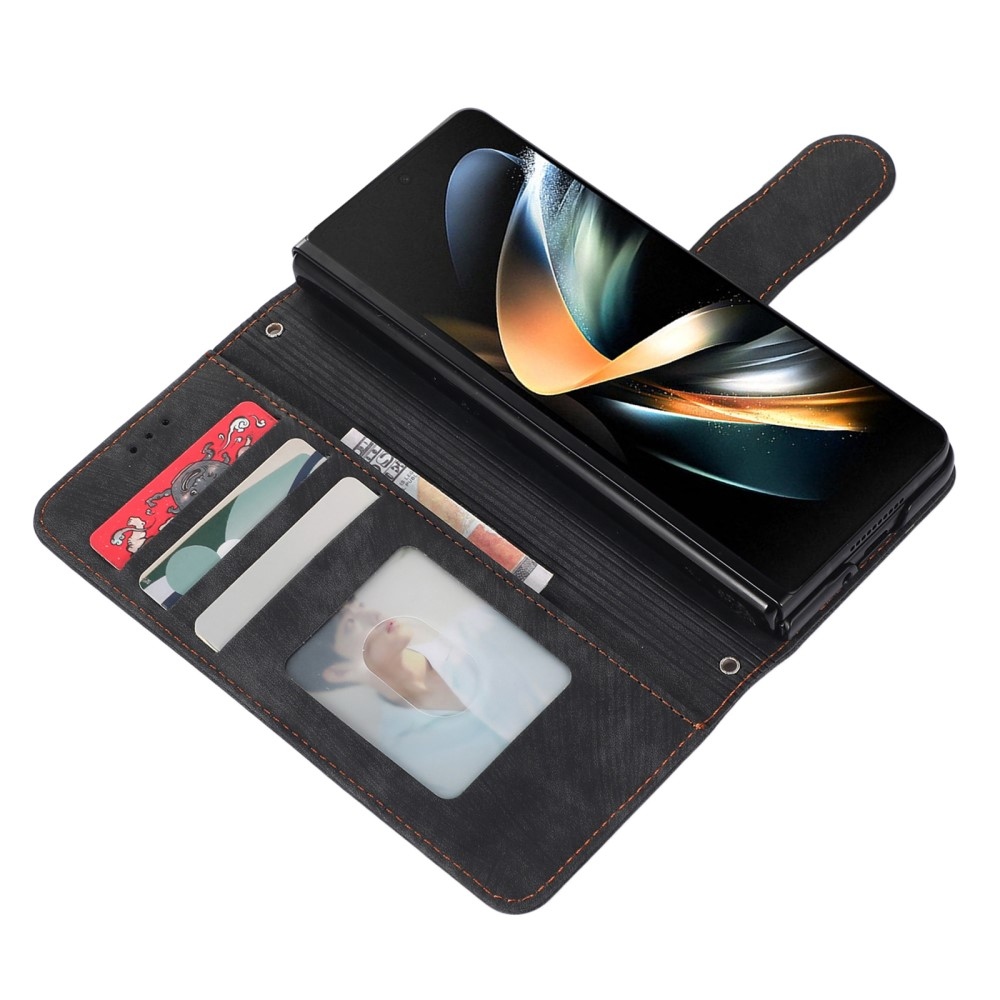 Wallet knižkové púzdro na Samsung Galaxy Z Fold5 5G - čierne