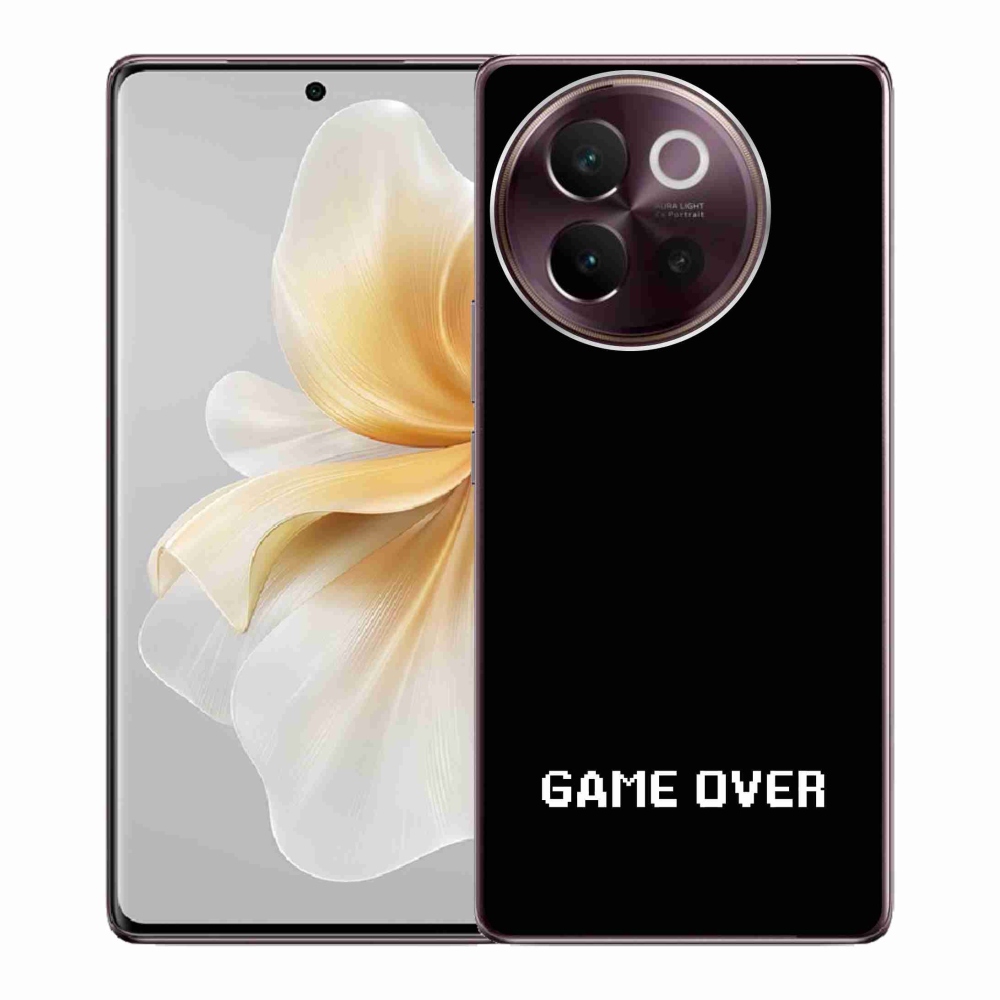Gélový kryt mmCase na Vivo V40 Lite 5G - game over čierne pozadie