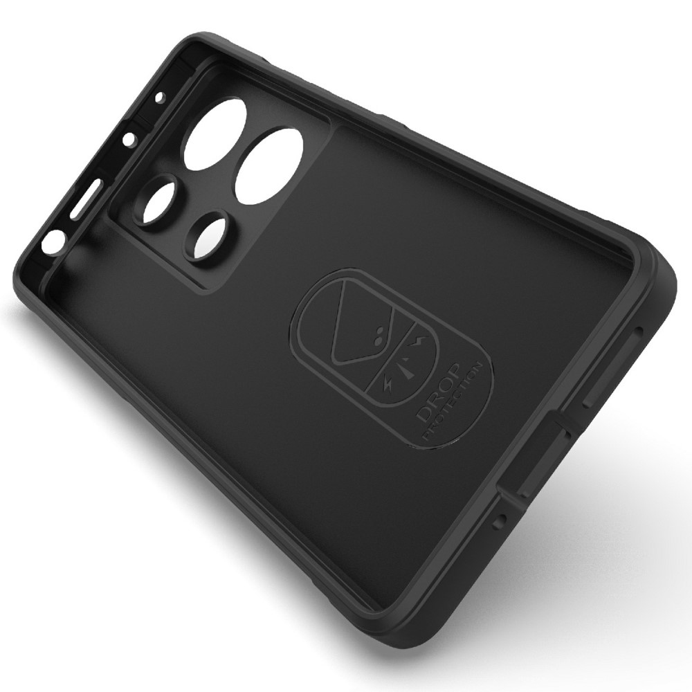 Rugg odolný gélový obal na Xiaomi Redmi Note 14S - čierny