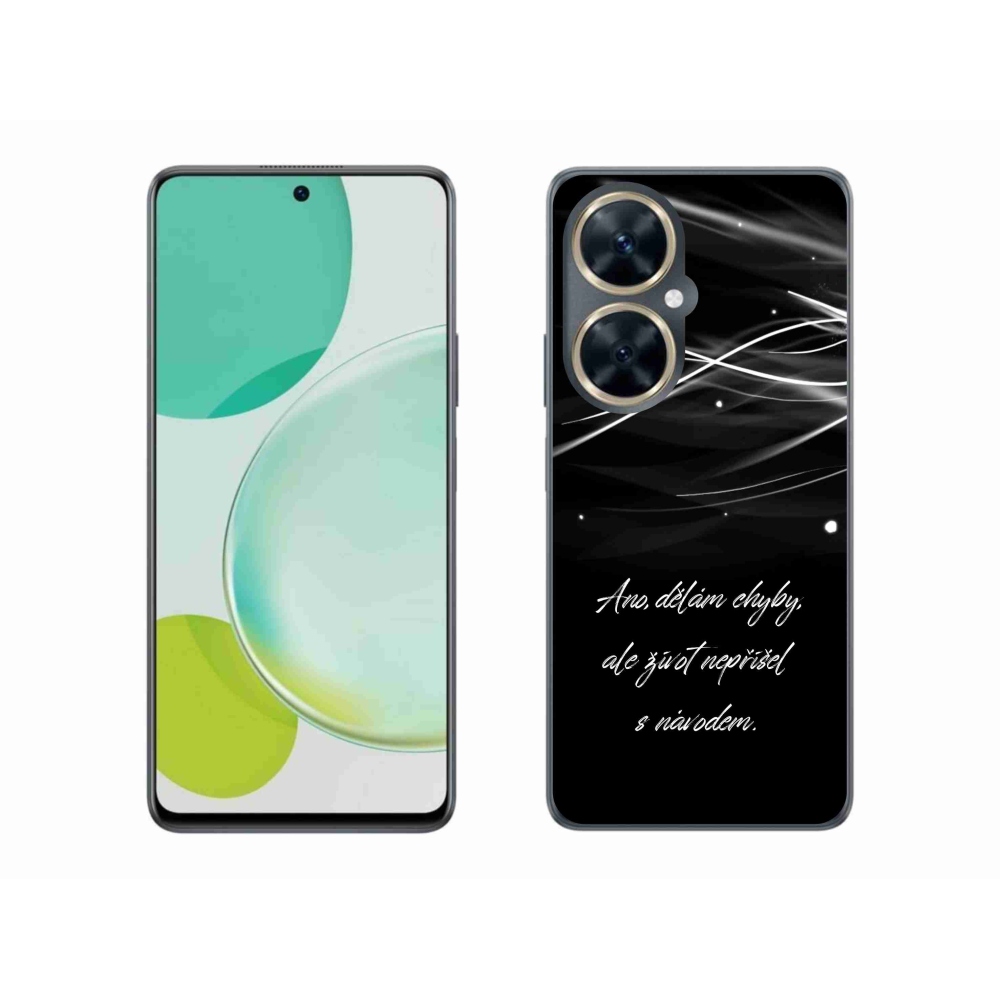 Gélový kryt mmCase na Huawei Nova 11i - citát čierne pozadie